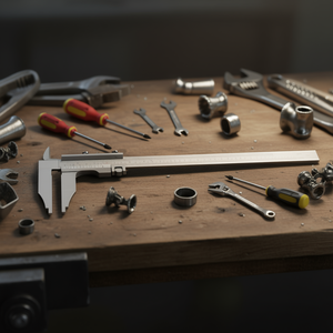 Calibrador Monobloque Fervi de Acero Inoxidable de 150 mm, Herramienta de Medición de Precisión - Product Image 3