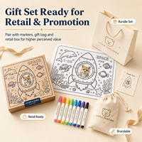 Tapis de dessin en silicone promotionnel imprimé avec logo pour cadeaux de fête