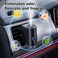 Diffuseur d'arômes pour voiture, diffuseur d'huiles essentielles avec lumière LED, clip de ventilation, mini purificateur d'air, humidificateur pour voiture