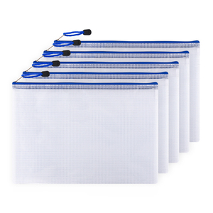 Soporte personalizado para carpetas de archivos <span class=keywords><strong>A4</strong></span>, bolsa de PVC para documentos escolares con cremallera de malla para organizador de rompecabezas para el hogar - Product Image 2