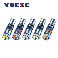 Ampoules LED T5 W3W W1.2W 4014 7SMD de haute qualité pour tableau de bord de voiture, lampes de jauge, éclairage intérieur automobile, voyants d'avertissement, lumières d'instrumentation