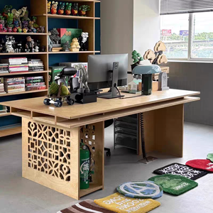 Hiện Đại Bắc Âu Bạch Dương Hội Đồng Quản Trị Văn Phòng Bàn Bền Bàn Máy Tính Với Dễ Dàng Lắp Ráp Ông Chủ Bàn làm việc - Product Image 2