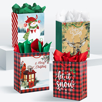 Custom Eco-Friendly Large Size White Cardboard Gift Bags Recyclable Photo Frame for Candle Christmas Holiday Retail Paperboard