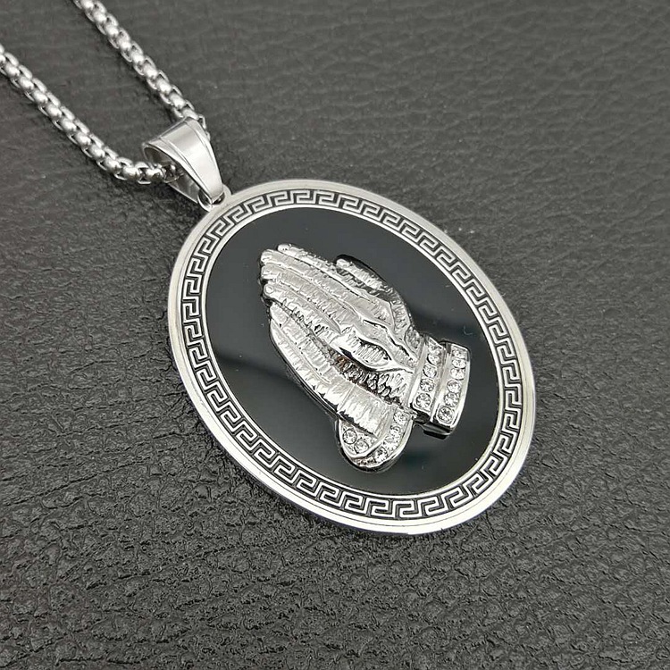 Silver  & chain 60cm