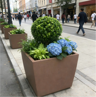 Supports de fleurs géants classiques en métal durables et écologiques pour l'extérieur