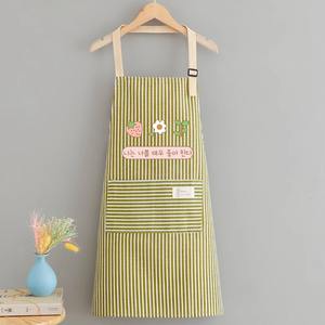 Tablier de cuisine fantaisie en toile de coton avec dentelle, taille plus, tablier à dos croisé pour laboratoire de chimie - Product Image 3