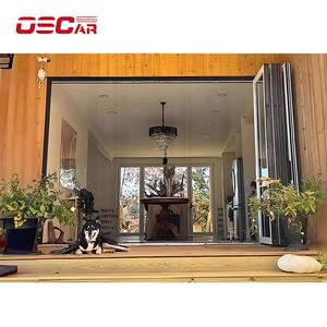 Inum Bifold Patio Extérieur Style Accordéon Moustiquaire Inclus Extérieur Jardin Balcon Utilisation Étanche Gain De Place Porte Pliante - Product Image 3