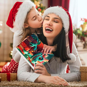 Adorno acrílico de dragón bebé adorable, set de caja sorpresa, decoración colgante navideña para árbol, regalo - Product Image 3