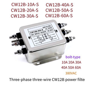 Filtre de puissance triphasé à trois fils CW12B-10A/20A/30A/40A-R 380V AC Type de borne de connexion CW12B-10A-R CW12B-30A-R - Product Image 4