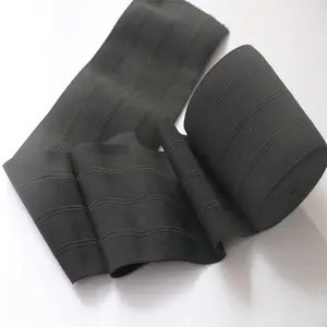 Tecido elástico dobrável de malha de poliéster preto 130mm para bandeiras ou bandeiras públicas