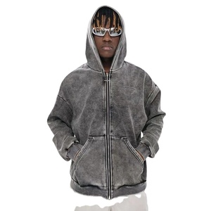 Nuovo autunno e inverno lavato vecchia felpa <span class=keywords><strong>per</strong></span> gli uomini sport europei e americani retrò camicia con cappuccio coppia - Product Image 1