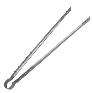 Pince à barbecue en acier inoxydable 430, longue, magnétique, résistante à la chaleur, avec manche long, pour aliments, parfumée et durable - Product Image 1
