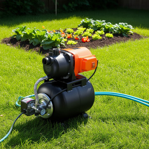 Bomba de Riego para Pozos Poco Profundos de 1 HP con Tanque de Presión, Capacidad de 1000 GPH para Riego de Jardines - Product Image 2