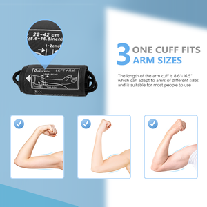 Monitor de pressão arterial tipo braço inteligente Monitor de pressão arterial esfigmomanômetros Bluetooth - Product Image 4