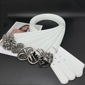 Style Punk européen et américain à la mode classique boucle décorative croix <span class=keywords><strong>ceinture</strong></span> minimaliste jumelée avec jean HipHop pour femmes Mem - Product Image 4