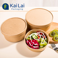 Recyclable jetable 8 12 16 26 32 oz emballage en papier tasse bol de nouilles bol avec couvercle, à emporter tasse papier soupe conteneurs avec couvercle