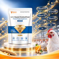 Complément alimentaire complet en prémélange vitaminique pour l'alimentation des poulets, soutien nutritionnel