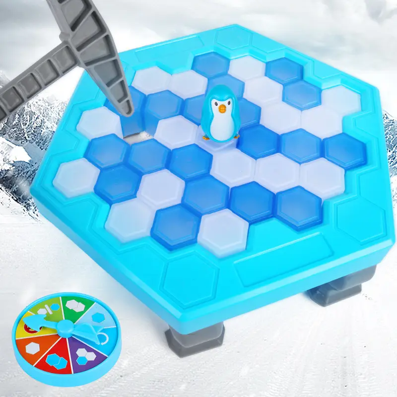 Funny puzzle activate trap break penguin ice game Children's fun board game, rescue penguin ice-breaking icebreaker toy