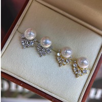Boucles d'oreilles clous vintage de haute qualité pour femmes, nouvelle collection, bijoux créoles occidentaux avec perle, sans ternissement
