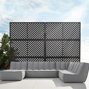Outdoor Privacy <strong>Screens</strong> <strong>Free</strong> <strong>Standing</strong> <strong>for</strong> Balcony Patio <strong>Garden</strong> Privacy Fence Metal Laser Cut Decorative Privacy <strong>Screen</strong> - Product Image 3