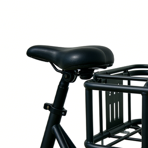 Triciclo Elettrico Domestico a Doppio Uso con Pneumatici Larghi, <span class=keywords><strong>Bicicletta</strong></span> da Carico a Tre Ruote, Batteria al Litio 250W 36V, Freno a Disco, Cesto Grande - Product Image 4