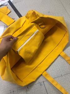 Sacs fourre-tout en toile rayés réutilisables de grande capacité, fabriqués en Chine, avec impression et logo personnalisé - Product Image 6