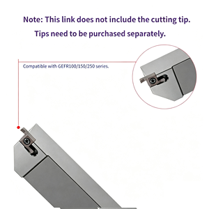 Barre de coupe à rainures en carbure de titane super-dur CNC série <span class=keywords><strong>SGEL</strong></span>, compatible OEM avec les lames des séries GEFR100/200/250 - Product Image 2