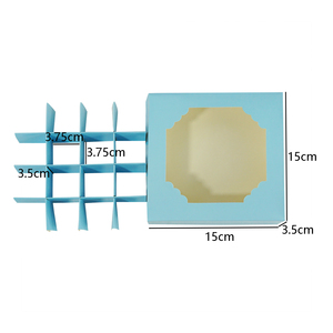 Decoración <span class=keywords><strong>de</strong></span> papel blanco para ventana <span class=keywords><strong>de</strong></span> boda, caja <span class=keywords><strong>de</strong></span> embalaje con inserto, <span class=keywords><strong>dulces</strong></span>, <span class=keywords><strong>dulces</strong></span>, magdalenas, macarrón, venta al por mayor - Product Image 3