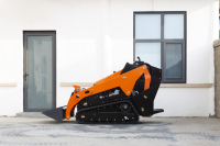 Pengiriman Gratis Harnze Diesel Crawler Loader Mini Skid Steer Loader dengan Sistem Hidrolik Penuh Mesin & Pompa Sedang Diskon
