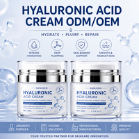 Gel Hydratant Visage à l'Acide Hyaluronique Marque Blanche – Formule Équilibre Hydrique, Traitement Réparateur Peaux Sensibles, Crème Hydratante Visage