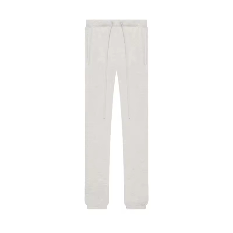 Light oatmeal cuffed pants