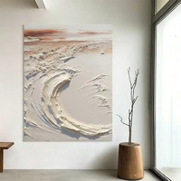 Peinture à l'huile faite à la main sur toile, style crème français, technique impasto, écologique, imperméable, taille personnalisable, grande taille, vente en gros