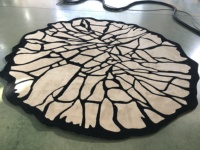Tapis de maison fait à la main en 3D de conception personnalisée simplifiée moderne tapis touffeté en laine pour le salon pile coupée pour la chambre à coucher
