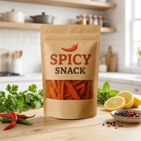 Sacs d'emballage pour café imprimés en héliogravure, résistants à l'humidité, à fond plat, avec fermeture éclair, pour thé, chips, sucre, aliments pour animaux, bonbons