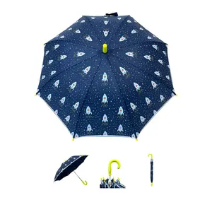 OVIDA Factoryの新しいハイエンドで高品質の子供用傘、カスタムロゴデザインの外装