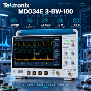 Osciloscopio de Dominio Mixto Tektronix MDO34E 3-BW-100 de 100MHz y 4 Canales, Analizador de 1GHz, 2.5GS/s, Pantalla Táctil - Product Image 1