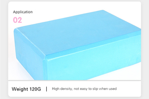 Cao cấp Yoga khối 200g-hỗ trợ cao su miễn phí EVA bọt mềm không trượt bề mặt Trọng lượng nhẹ & mùi kháng, 9 "x 6" x3 - Product Image 4