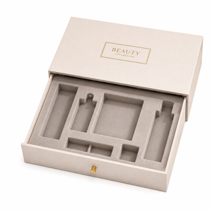 Custom Drawer Cosmetic Box Packaging with Golden Pull and Custom Printing - Product Image 2