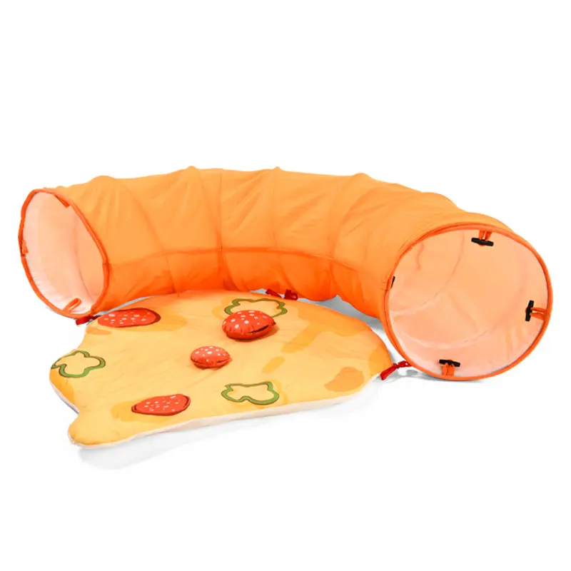 Petstar Removable Cushion Durable 2 Way DIY Cat Play Crinkle Tunnel Bed