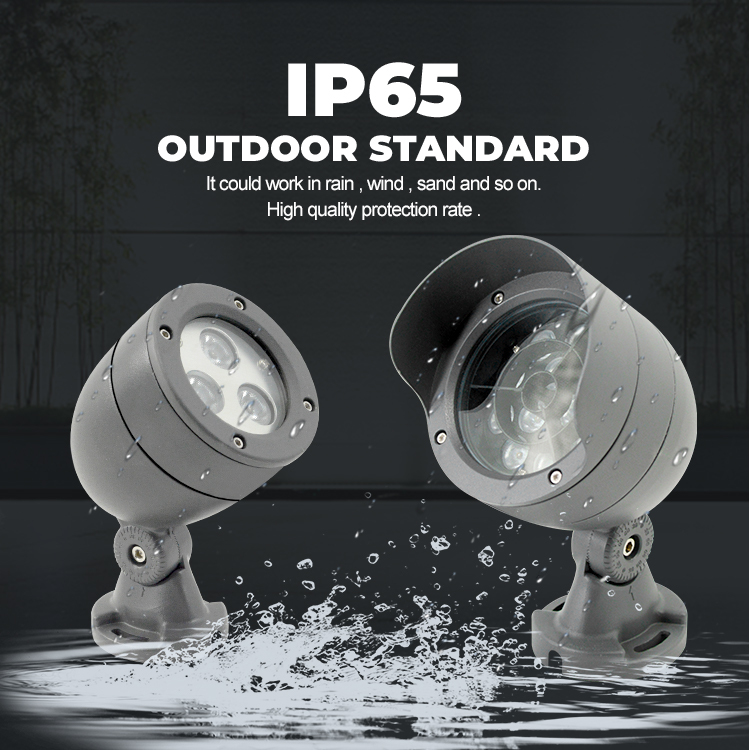 Waterproof Ip65 Aluminum Outdoor Pathway Lawn Lamp Landscape Garden Spot Light Spotlight Led Spike Garden Light