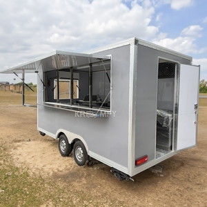 Camion de café, kiosque extérieur, camion de crème glacée, camion de restauration entièrement équipé, remorques de restaurant, chariot alimentaire - Product Image 4