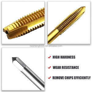 5pcs HSS Titanium Coating Screw Tap Hand Tool M3 M4 M5 M6 M8 Straight Fluted Screw <strong>Thread</strong> Hand Tap Drill Milling <strong>Cutter</strong> - Product Image 3