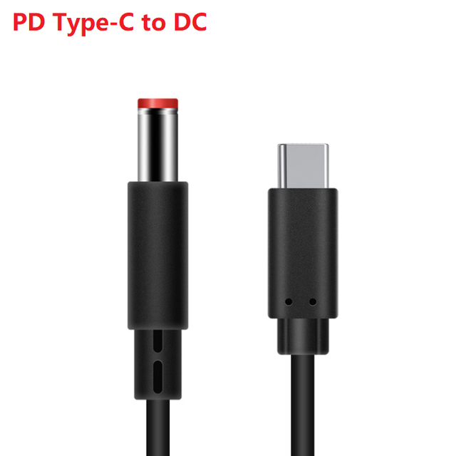 1m 3A Type c to DC 5.5*2.5mm PD-Cable 9V 12V 15V 20V