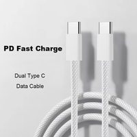 Câble de charge rapide USB-C 60W 1M en nylon tressé durable pour iPhone 15/16/17 et iPad Pro Appareils iOS