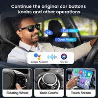 NaviHua Boîtier Vidéo Portable Sans Fil CarPlay 8 Go 256 Go YouTube Netflix Playstore Nouvelle Version Dernière Version Android 15 Boîtier AI pour Voiture