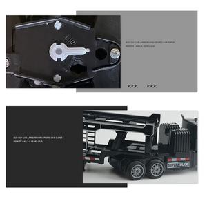 קנה מידה 1/48 4 ערוצי גרירה שליטה מרחוק צעצוע משאית 27mhz rc חצי טריילר צעצוע משאית עם סוללה usb - Product Image 3