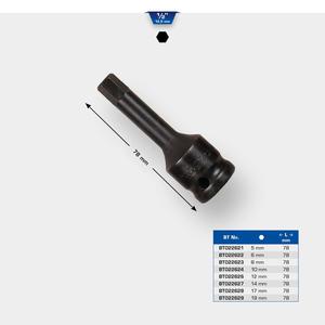 เครื่องมือที่ยอดเยี่ยม1/2 "Impact Bit Hexagon Socket 17 mm - Product Image 2