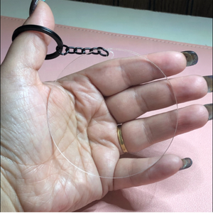 Acrylic Ornament Clear Blanks <strong>Tassels</strong> <strong>Key</strong> Chain Jump Rings <strong>for</strong> Vinyl Crafting DIY Keychain Double Sided Acrylic Charms - Product Image 4