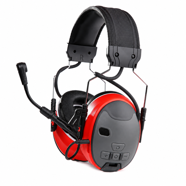 Team Talk Bluetooth Ear Defenders NRR 24dB Mesh Intercom Industry Safety Headphones for Forestry Logging Work