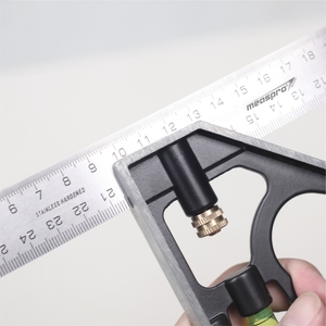 MEASPRO 12-Inch/300mm <strong>Combination</strong> <strong>Square</strong>/Carpenter <strong>Square</strong> Ruler with Zinc Handle - Product Image 2